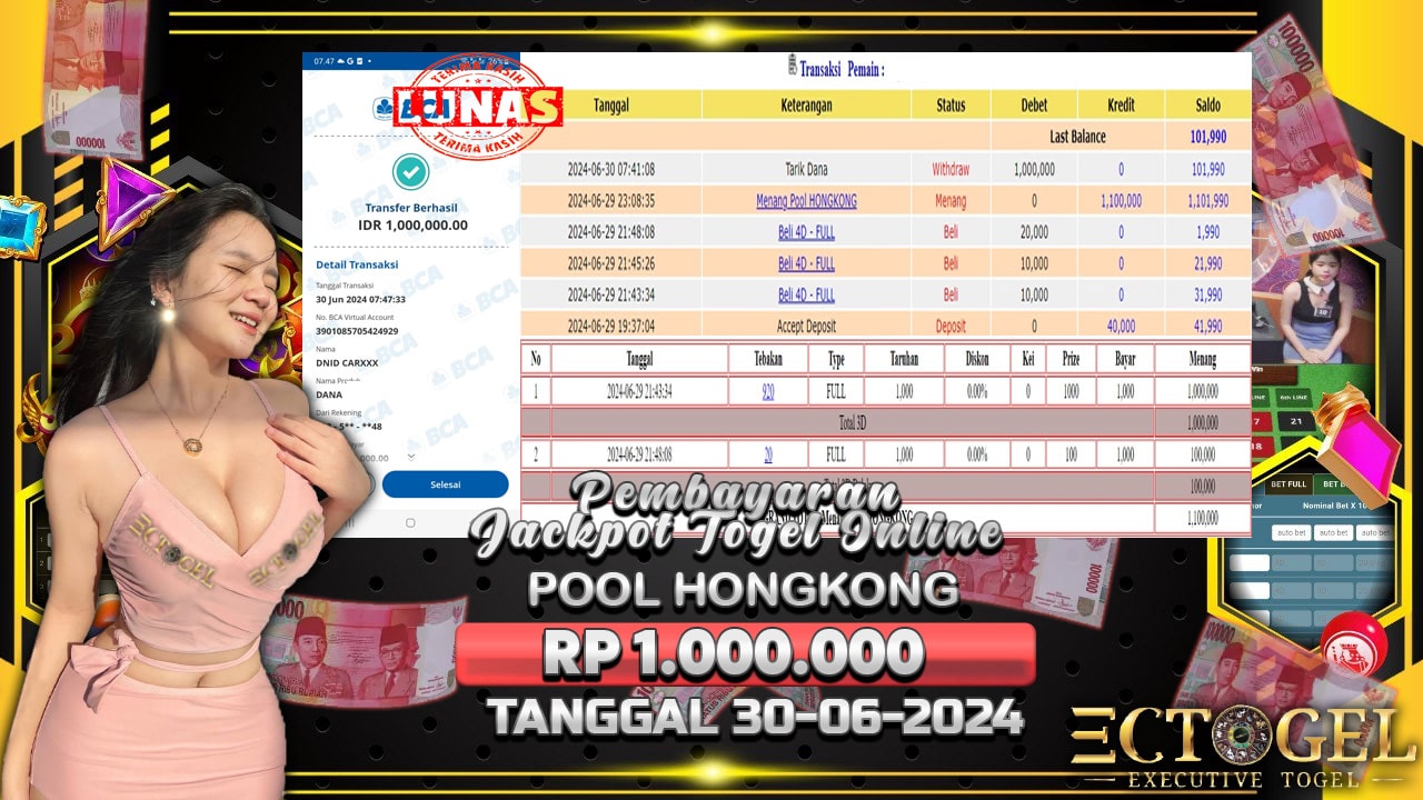 BUKTI JACKPOT TOGEL POOL HONGKONG TERPERCAYA DI INDONESIA TGL 30-06-2024