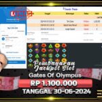 BUKTI JACKPOT SLOT GATES OF OLYMPUS TERPERCAYA DI INDONESIA TGL 30-06-2024