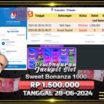 BUKTI JACKPOT SLOT SWEET BONANZA 1000 TERPERCAYA DI INDONESIA TGL 28-06-2024