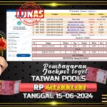 BUKTI JACKPOT TOGEL POOL TAIWAN TERPERCAYA DI INDONESIA TGL 15-06-2024