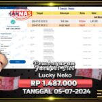 BUKTI JACKPOT SLOT LUCKY NEKO TERPERCAYA DI INDONESIA TGL 05-07-2024