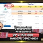 BUKTI JACKPOT SLOT WILD BANDITO TERPERCAYA DI INDONESIA TGL 06-07-2024