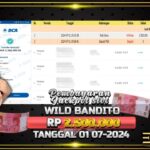 BUKTI JACKPOT SLOT WILD BANDITO TERPERCAYA DI INDONESIA TGL 01-07-2024